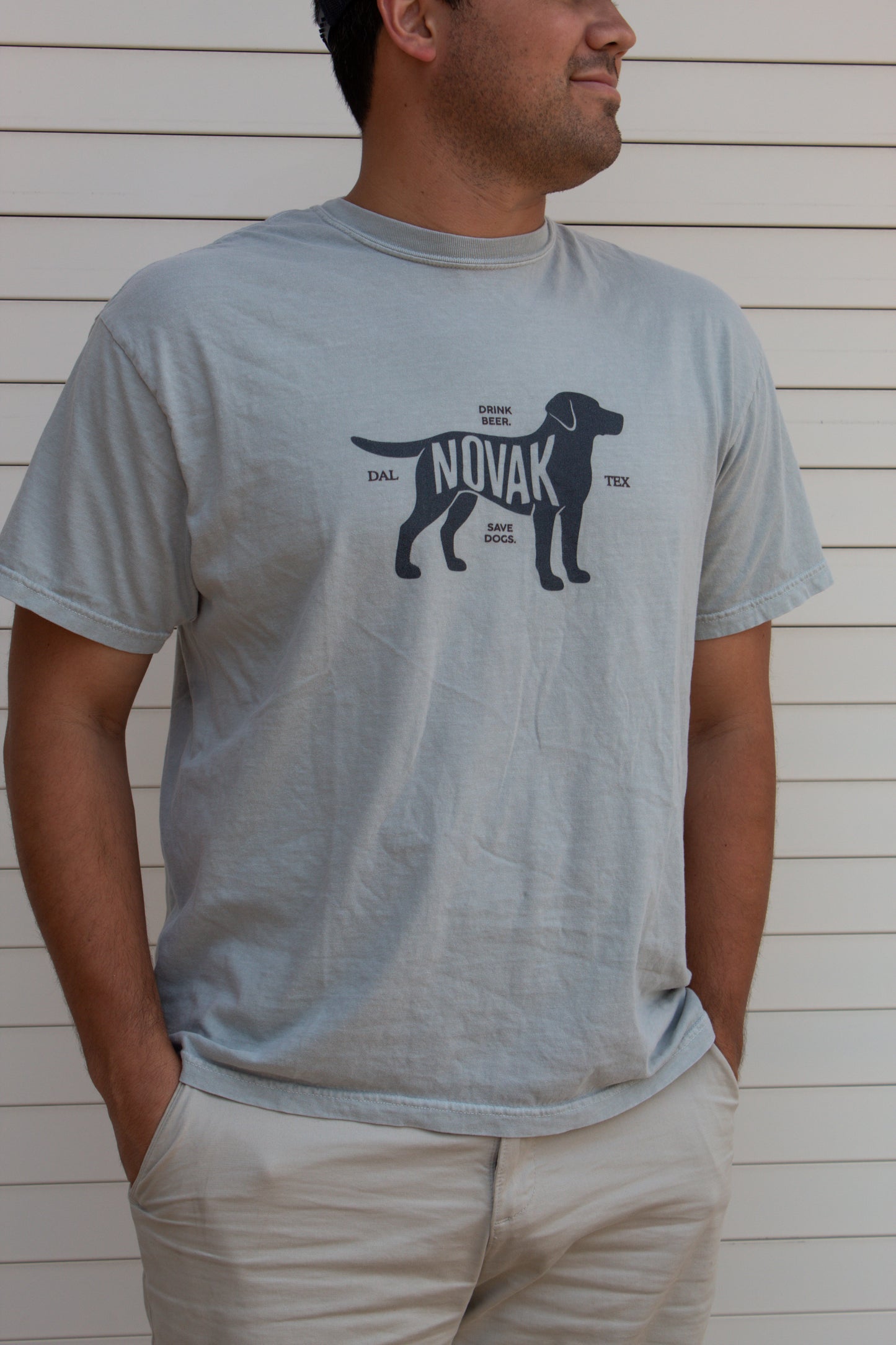 Drink Beer Save Dogs Tee - Bay